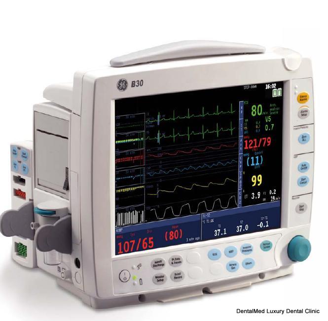 monitor GE B30 Anestezie dentara si sedare pentru copii si adulti in cabinetul stomatologic