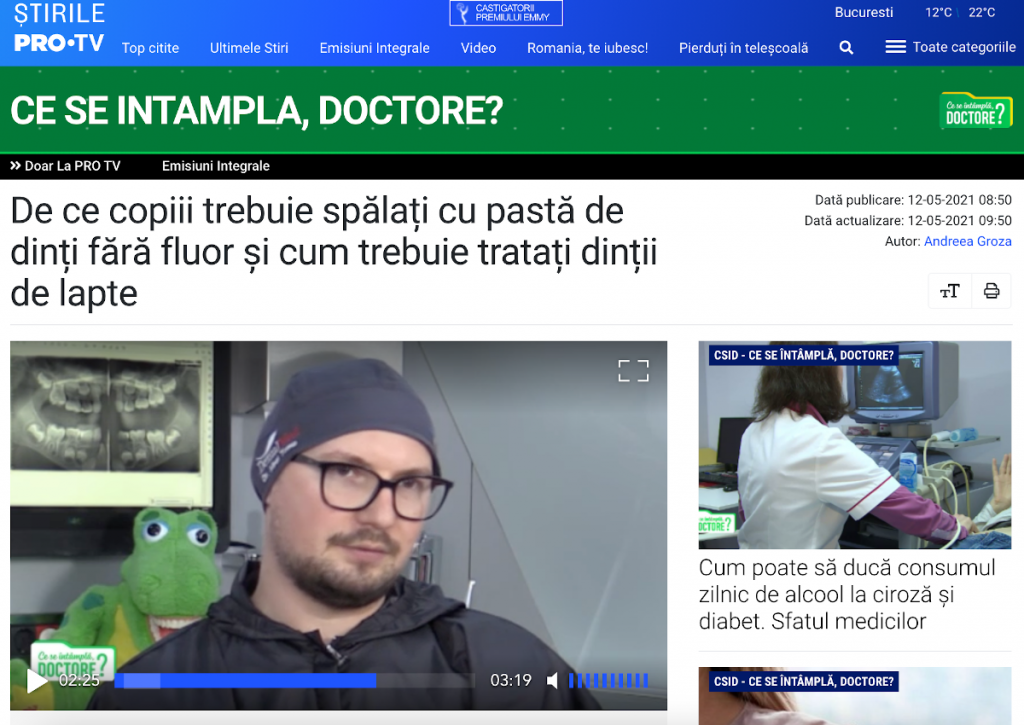 Dentalmed CSID Aparitii in media