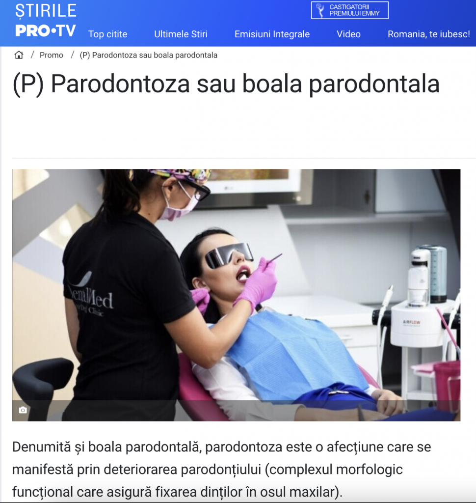 Parodontoza sau boala parodontala