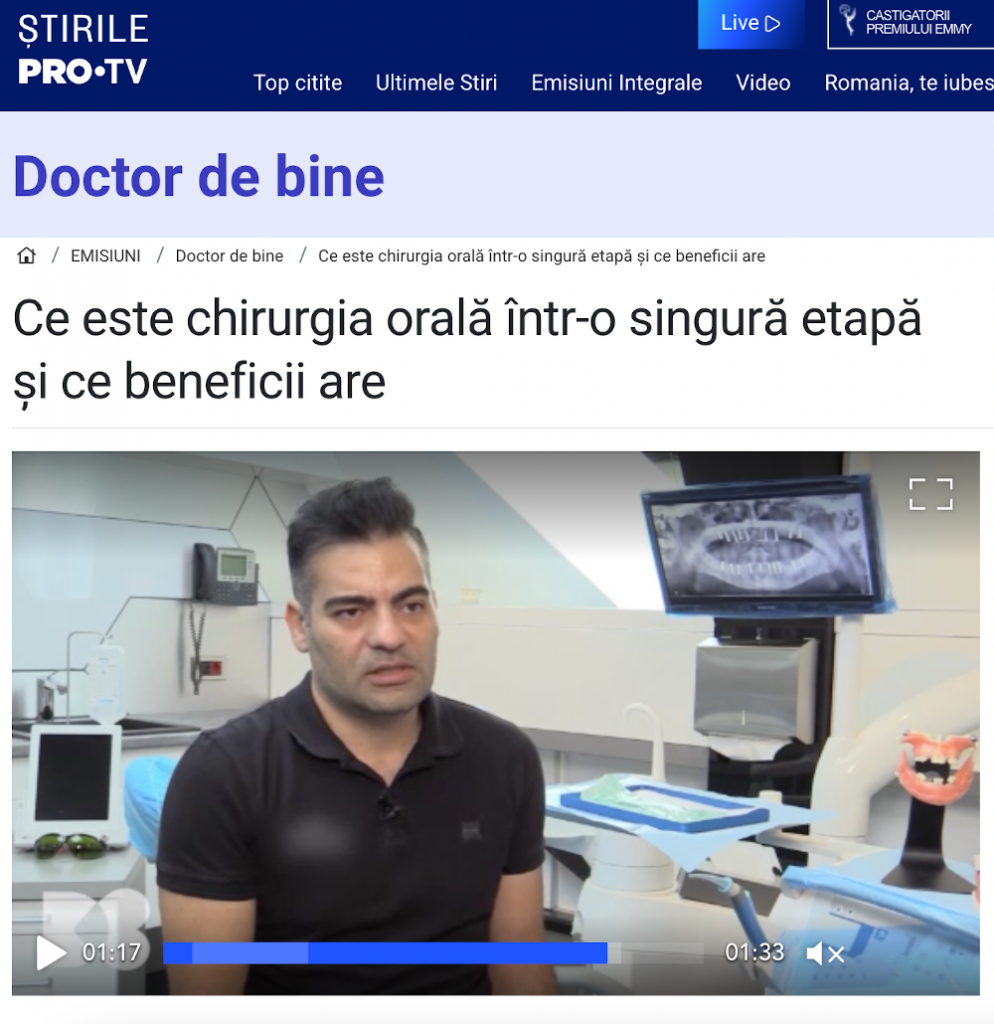 Ce este chirurgia orală într-o singură etapă și ce beneficii are One Stage Surgery