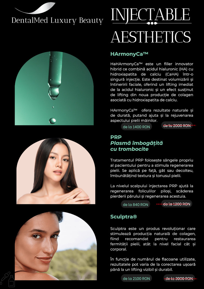 DentalMed Luxury Beauty Flyer A4 OCT 2025 2 Estetica faciala Bucuresti