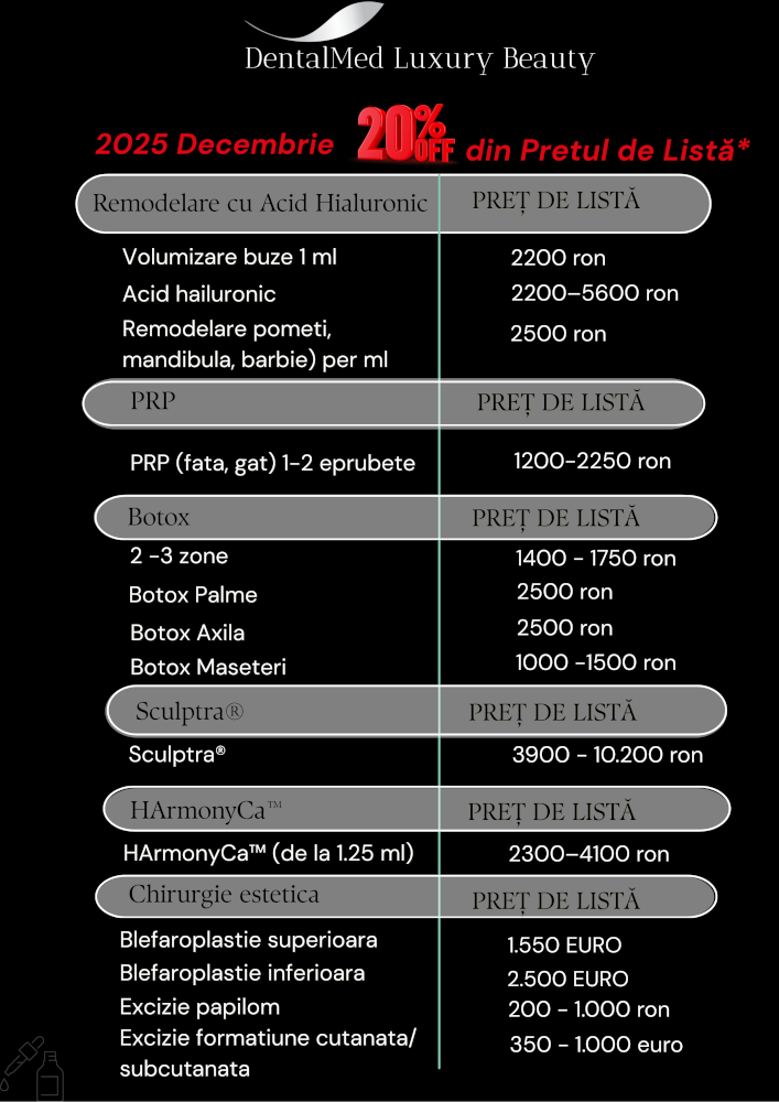 Estetica faciala Bucuresti 5 DentalMed Luxury Beauty Flyer A4 OCT 2025 3 Estetica faciala Bucuresti