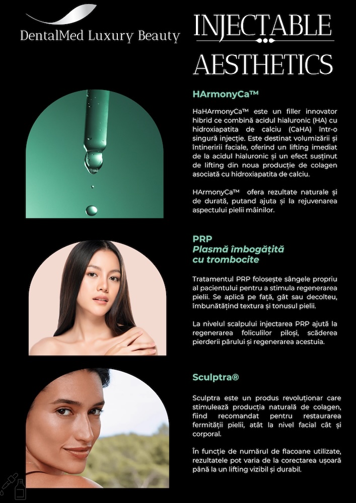 Estetica faciala Bucuresti 4 DentalMed Luxury Beauty Flyer A4 FEB 2026 Estetica faciala Bucuresti