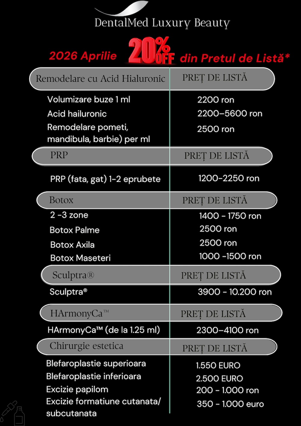 Estetica faciala Bucuresti 5 DentalMed Luxury Beauty Flyer A4 MART 2026 2 Estetica faciala Bucuresti