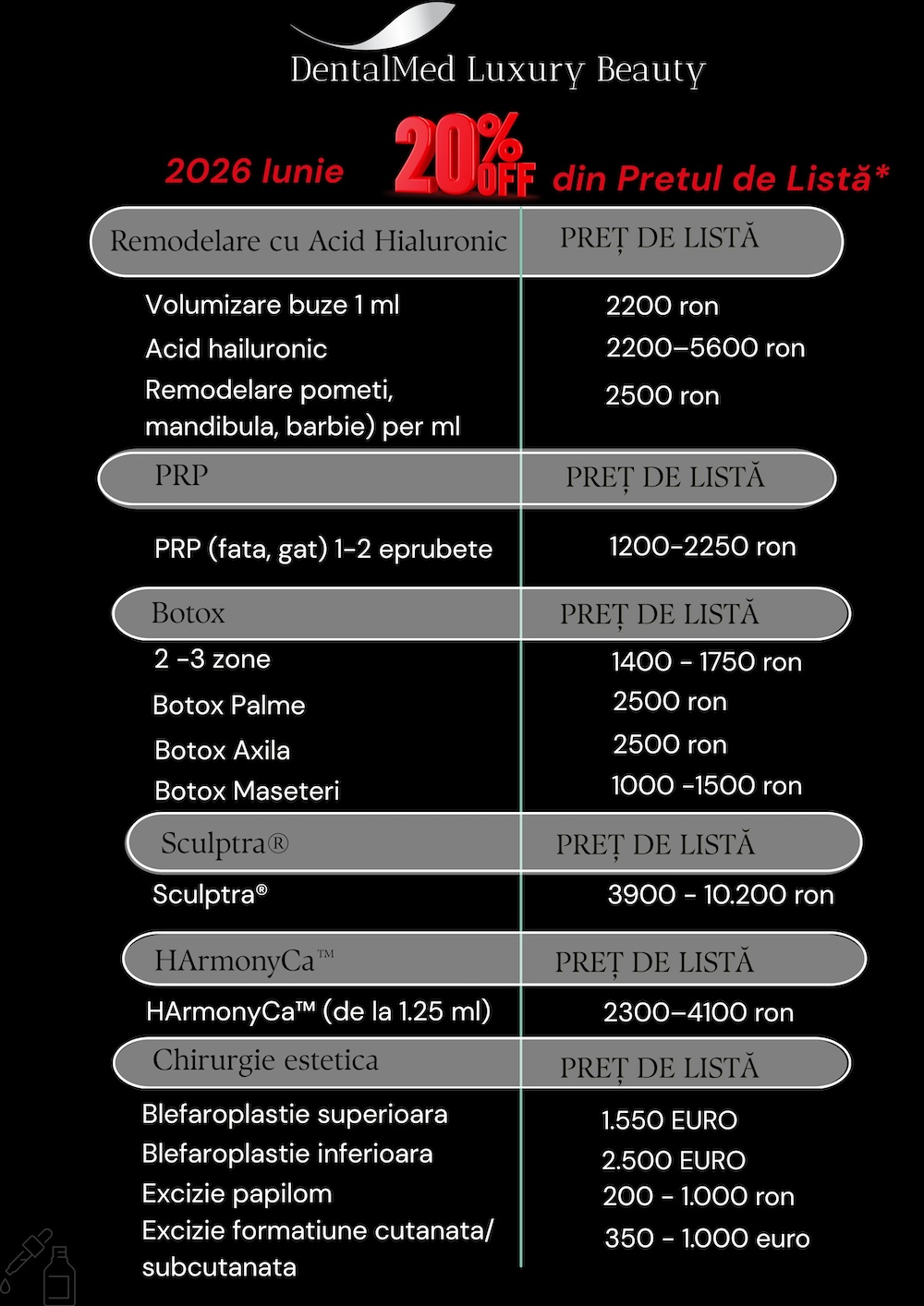 Estetica faciala Bucuresti 5 DentalMed Luxury Beauty Flyer A4 3 Estetica faciala Bucuresti